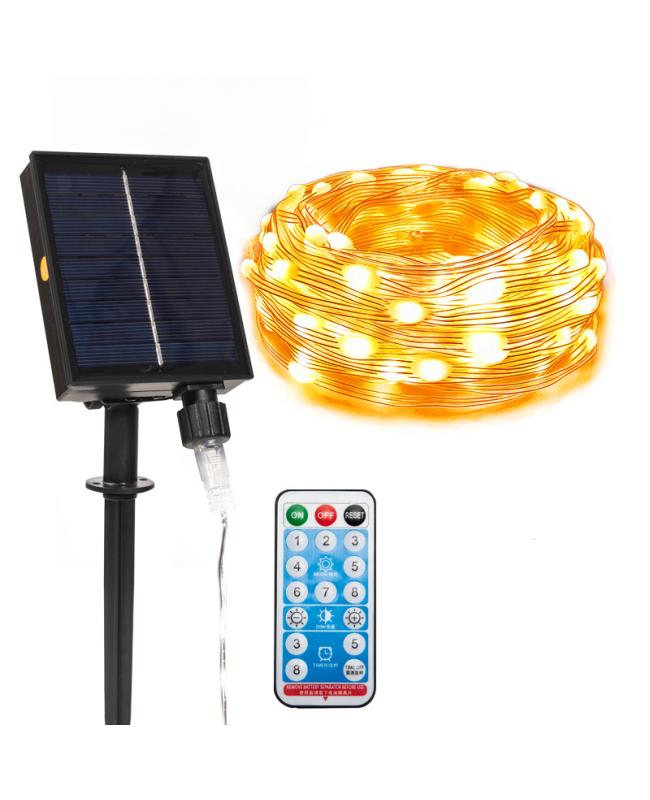 solar string lights outdoor garden decor