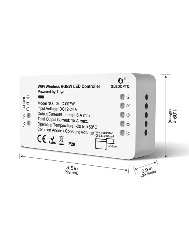 wifi rgbw led controller