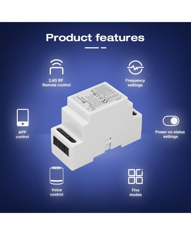 35 mm din rail light controller