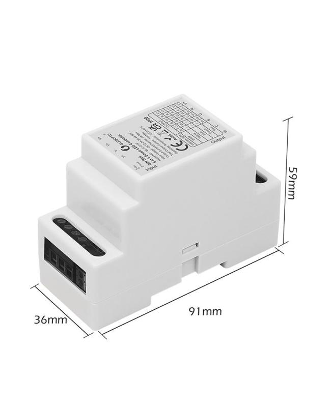 din mount dual white light dimmer