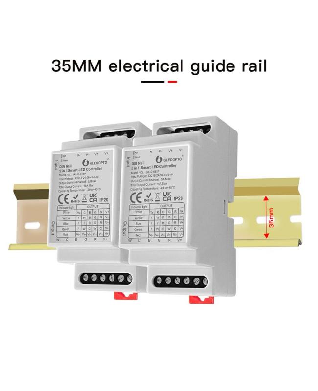 din rail rack mount led controller