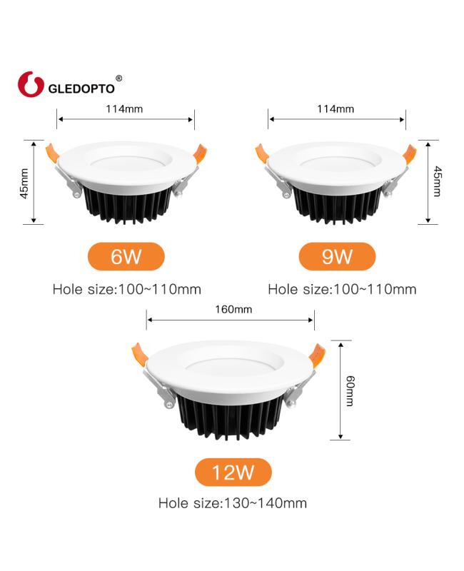 zigbee downlight rgb cct