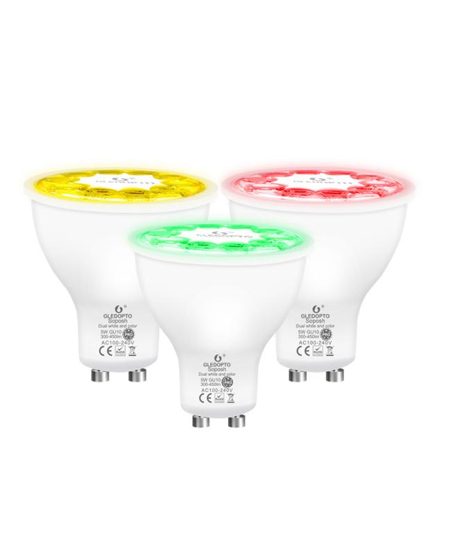 gledopto rgb cct gu10 lamp