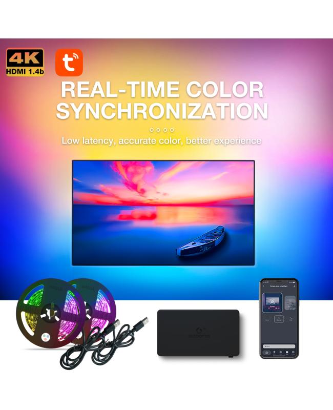 Gledopto Sync Box Ambient Backlight Kit 2.0 HDMI-compatible