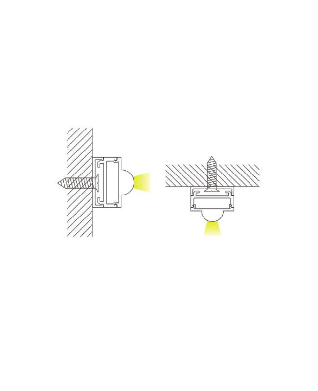 Mounted LED Strip Profile