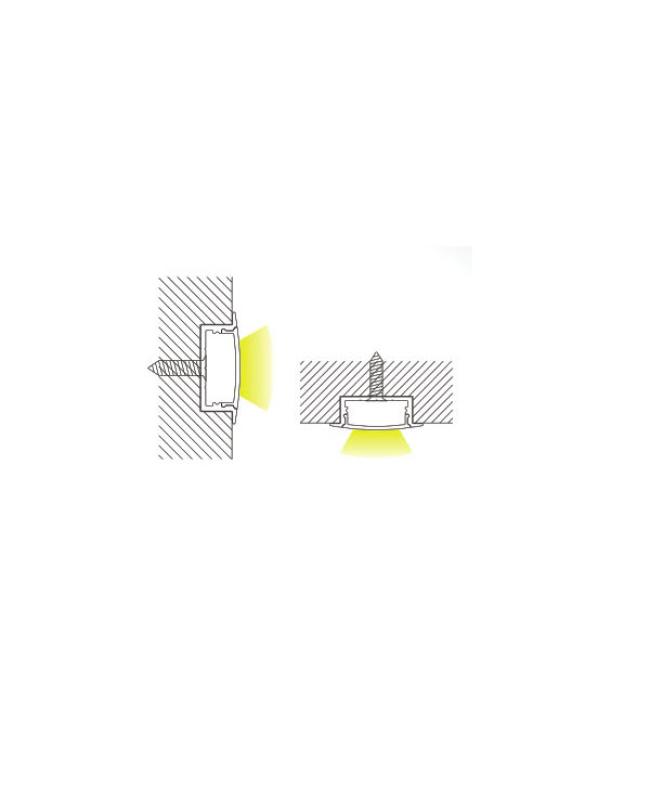 aluminium led extrusion with flange