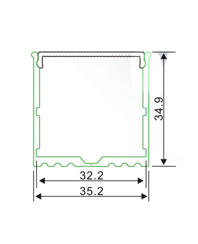 Recessed LED Aluminium Channel