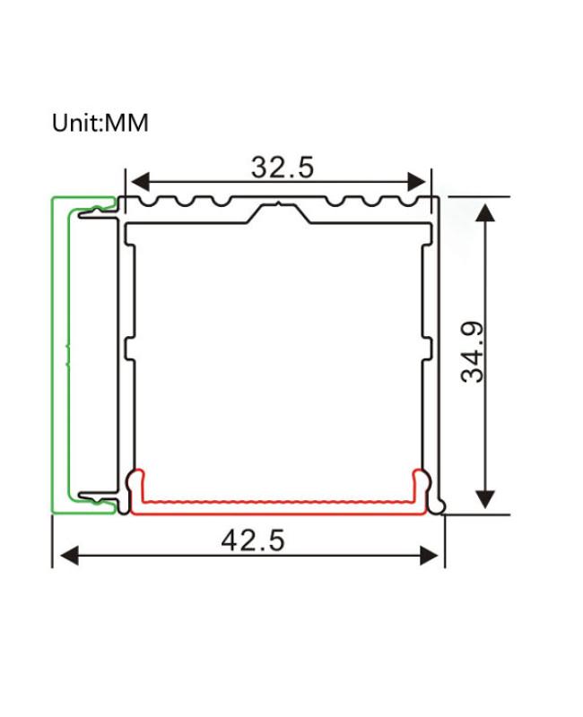 LED Aluminium Profile For Ceiling