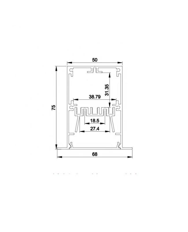 Recessed Strip Light Diffuser