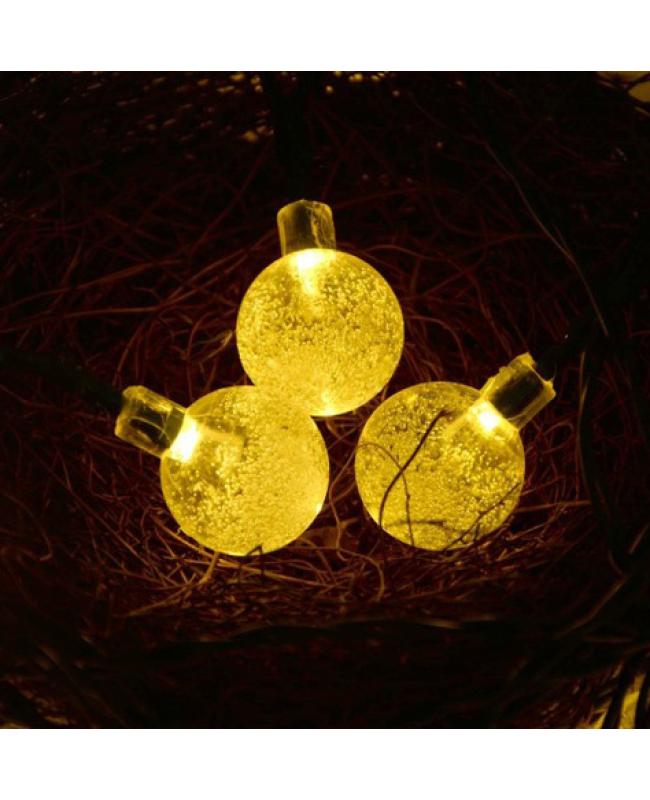 Yellow Solar LED String Light