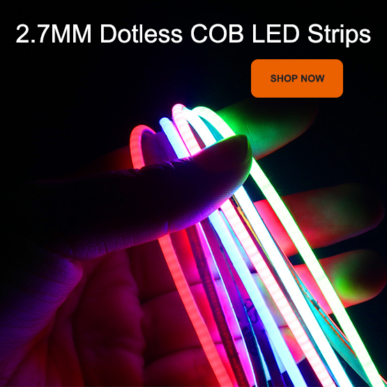 2.7MM Dotless COB LED Strip Lights